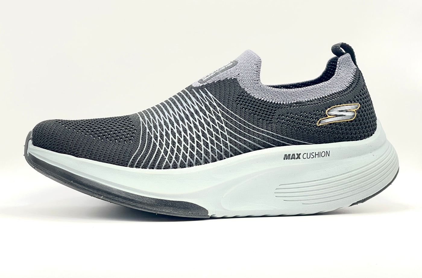 Skechers Max cushion Black Steel grey