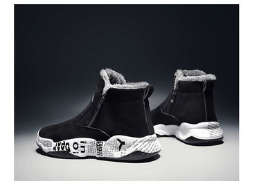 High-top Snow Boots Fleece-lined Warm Men's Sneakers