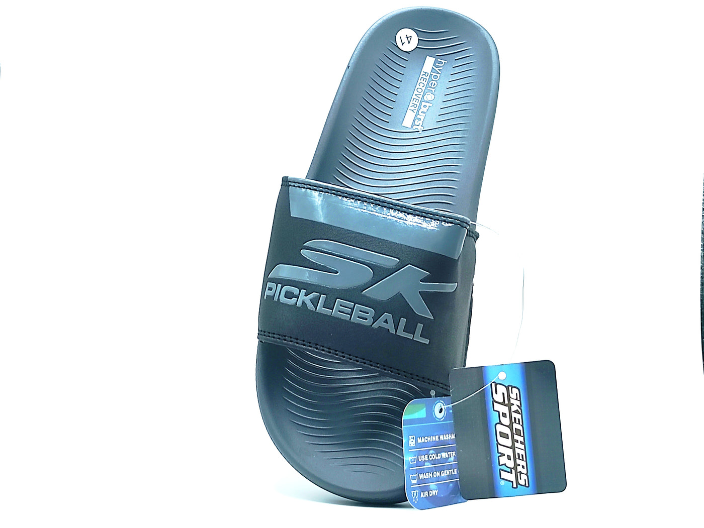 Skechers Hyper Pickleball Slide | Black & Grey