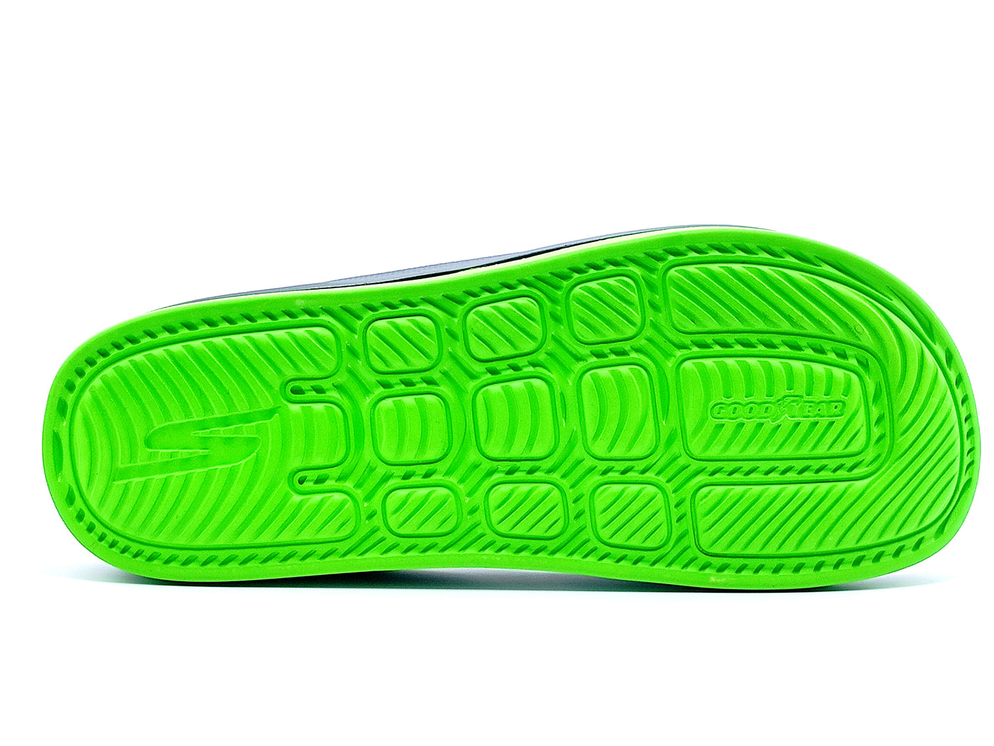 Skechers Hyper Burst Memory Foam Slippers | Green & Grey